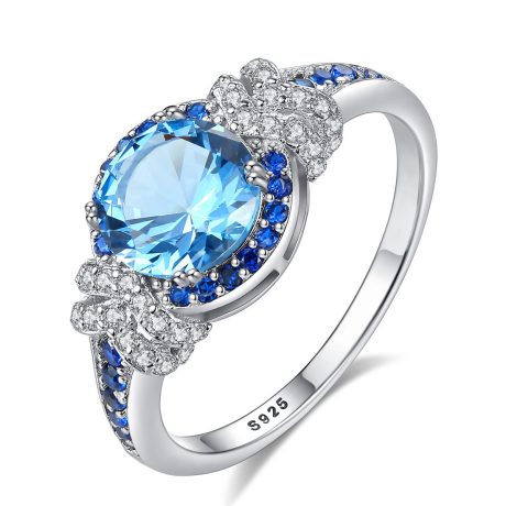 Deep azure ring