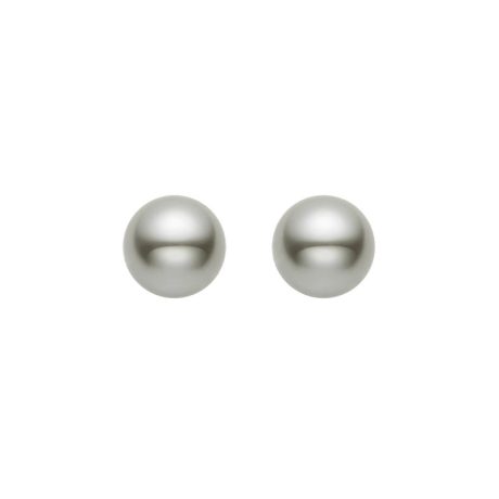 Gray pearl earrings