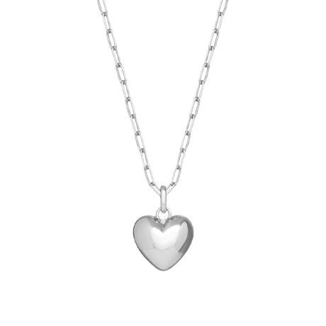 Bubble heart-shaped necklace for women light luxury high-end design fashion simple love sweater chain