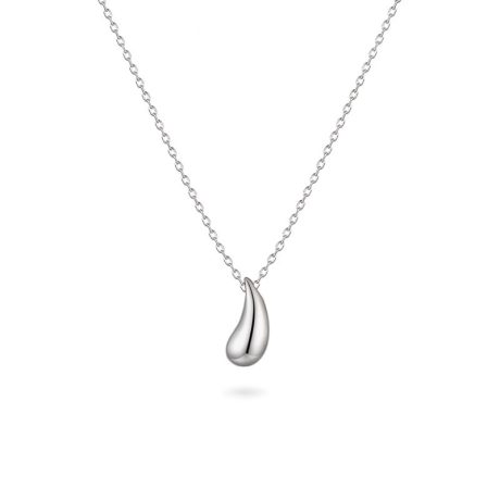 Water drop bean pendant necklace for women light luxury niche high-end design simple and versatile exquisite clavicle necklace