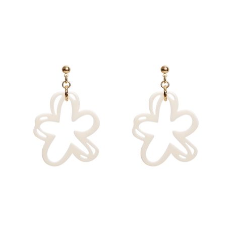Hollow flower earrings