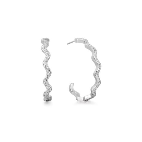 Streamer hoop earrings