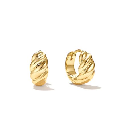 Plain hoop earrings