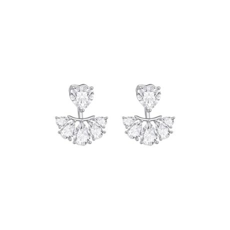 Diamond heart earrings