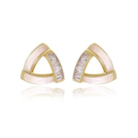 White mother-of-pearl earrings