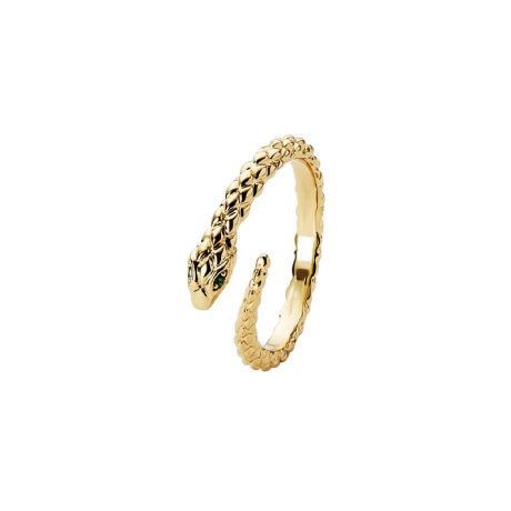 Green-eyed snake ring