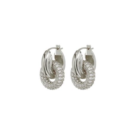 Diamond Hoop Earrings