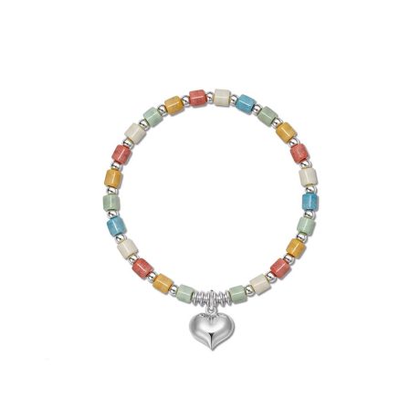Dopamine colored glass beaded bracelet