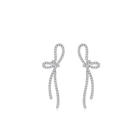 Ribbon knot earrings