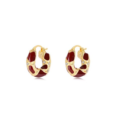 Enamel earrings