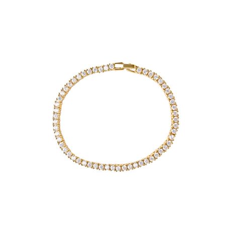 Full diamond tennis chain bracelet