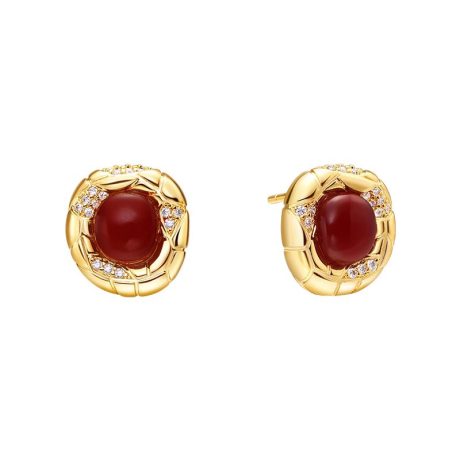 Snake pattern earrings